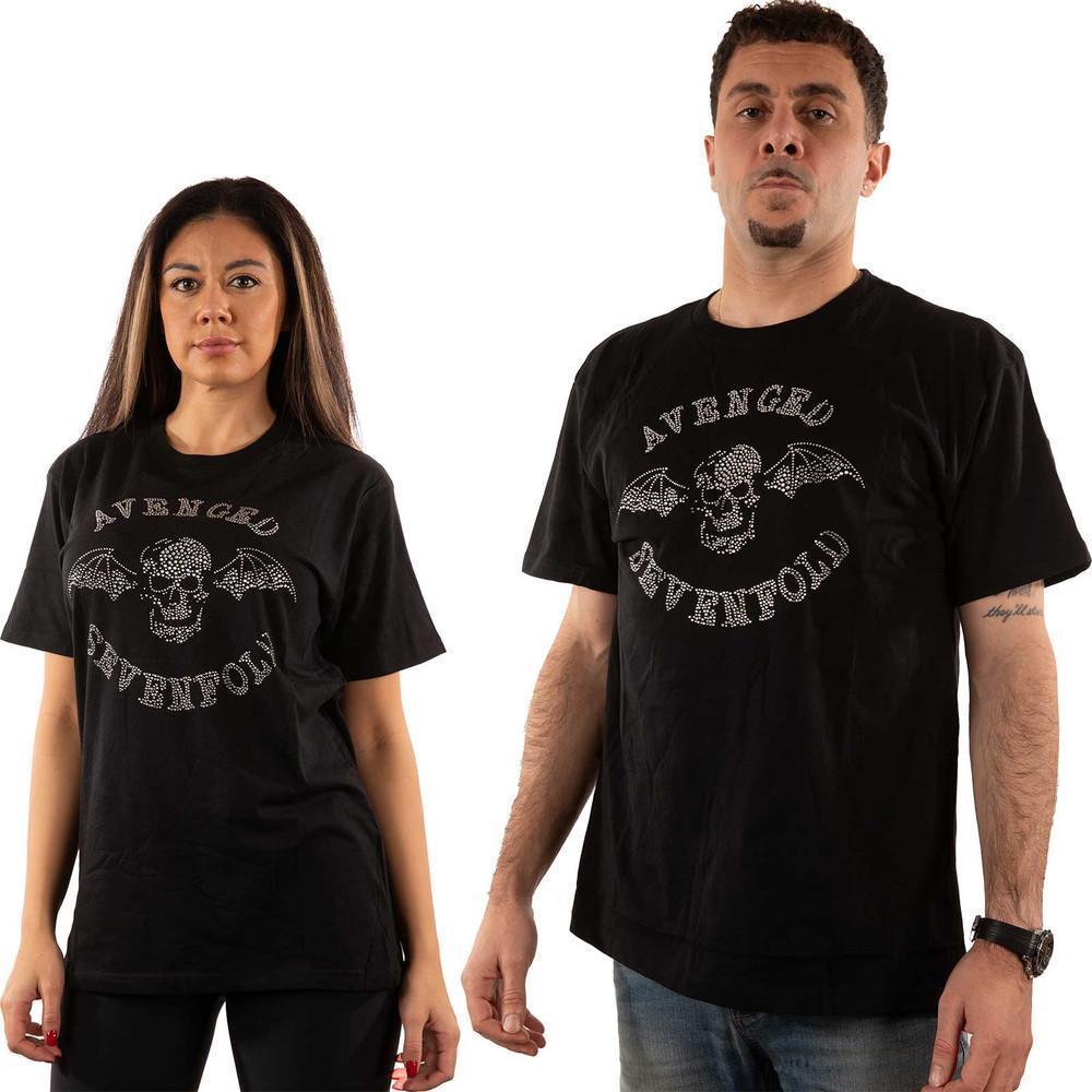 Avenged Sevenfold Unisex T-Shirt Deathbat Diamante